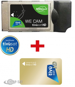 WE Cam HD tivúsat+Gold Smartcard CI+